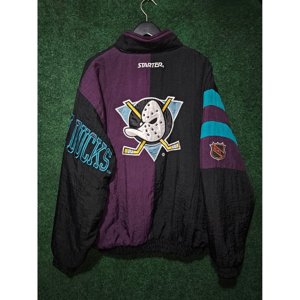 Vintage Starter Mighty Ducks Jacket Pullover NHL team